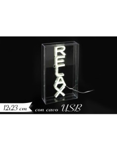 Lampada Led Neon Scritta Relax