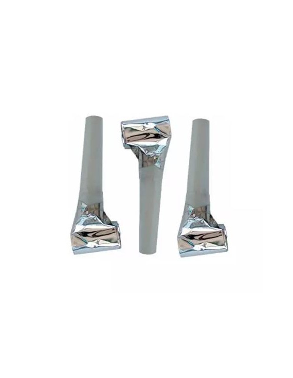 Silver Holographic Whistles 6Pcs