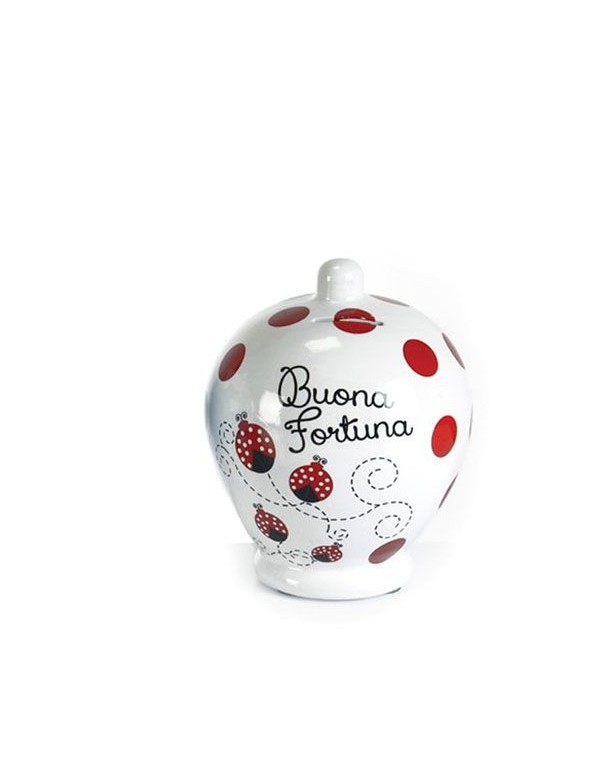 Salvadanaio In Ceramica Coccinella