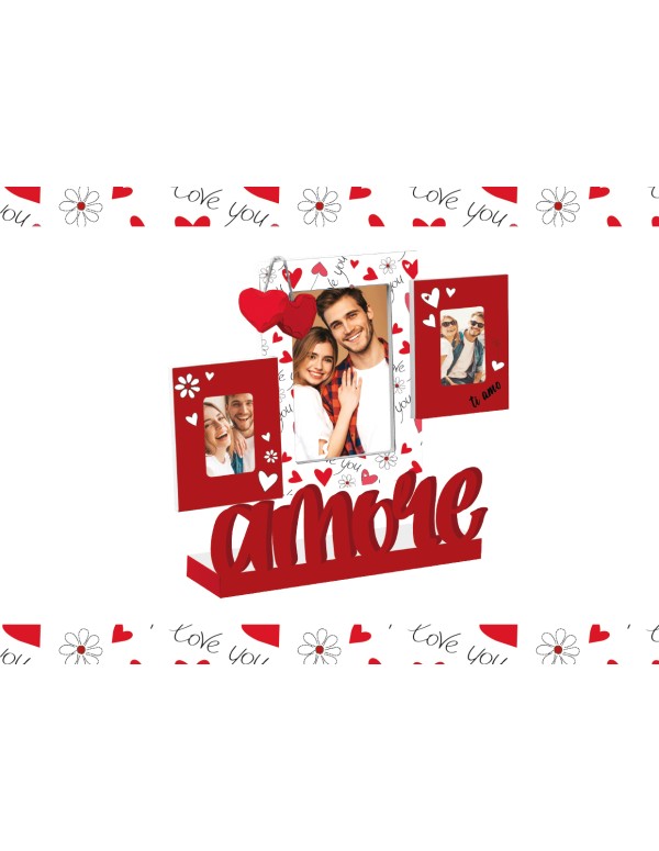 Cornice Multiposto Con Scritta Amore Idea Regalo San Valentino