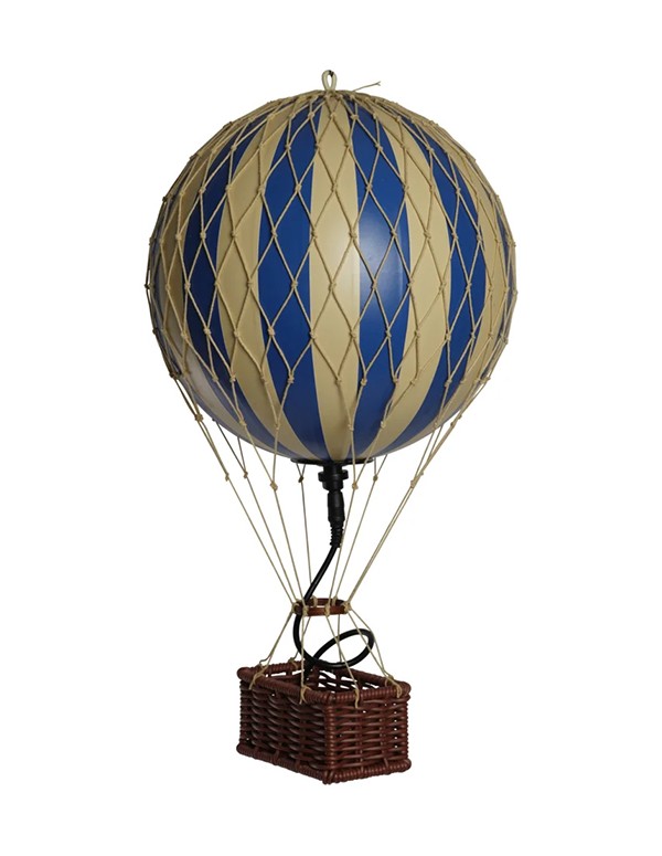Mongolfiera Led Blu Accessorio Cameretta 30cm