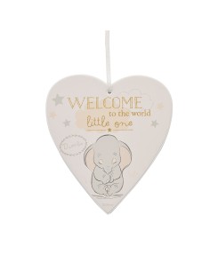 Targa Forma Cuore Dumbo Welcome To The World