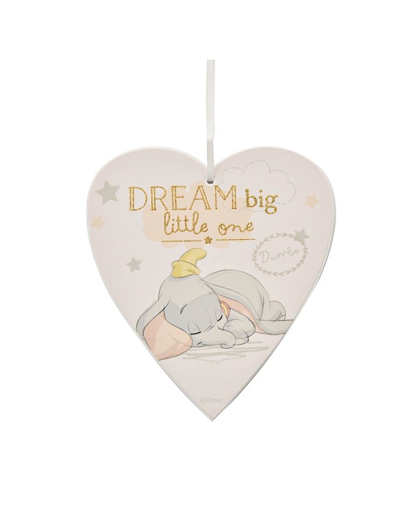 Targa Forma Cuore Dumbo Dream Big