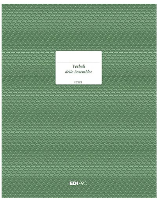 Verbale Assemblee 92 Pagine Numerate 31x24,5cm