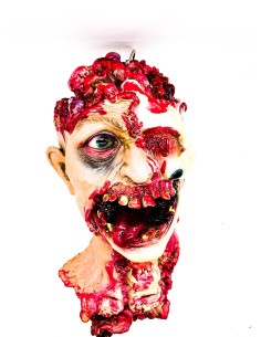 Bloody Severed Zombie Head 30cm Halloween Ornaments