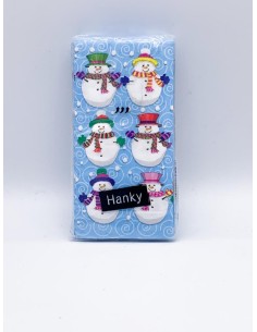 Christmas Paper Hankies With Snowmen 10PCS