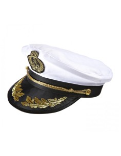 Cappello Bianco Capitano Nave Crociera Halloween E Carnevale