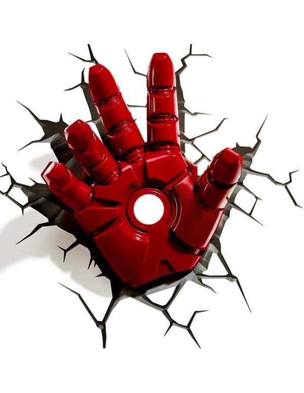 Lampada Led Da Muro Mano Armatura Marvel Ironman