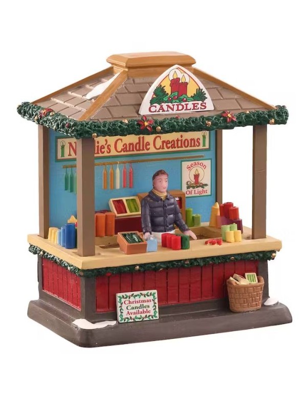 Addobbo Natale Per Scenario Natalizio Stand Candele Natalizie