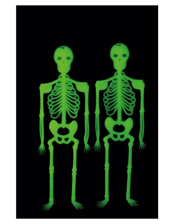 Scheletri D'Appendere Luminosi 33cm Ornamento Halloween