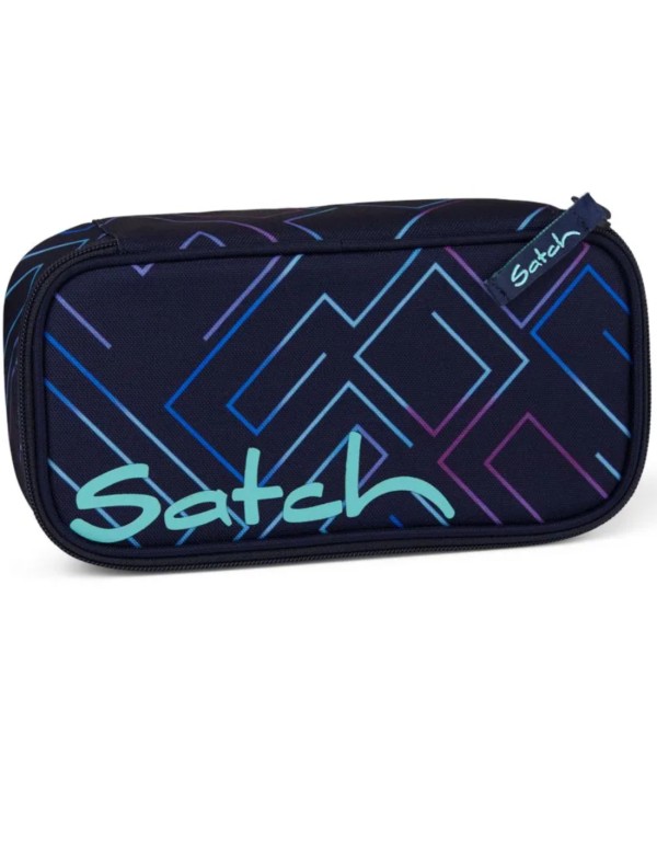 Satch Extra Double Compartment Pen Case Purple Laser