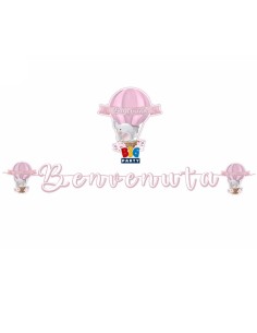 Festone Maxi Nascita Rosa...