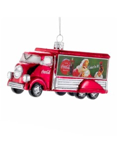 Coca-Cola Truck Glass Ornament