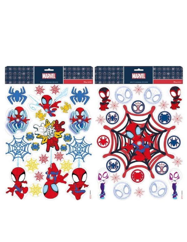 Adesivi Natalizi Disney Marvel Spiderman Vetrofanie Prodotto Assortito