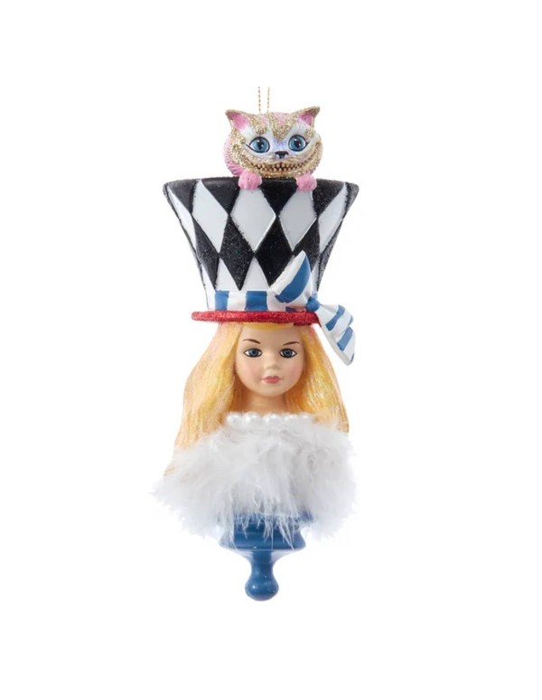 Addobbo Albero Di Natale Disney Alice Nel Paese Delle Meraviglie 17,8 cm