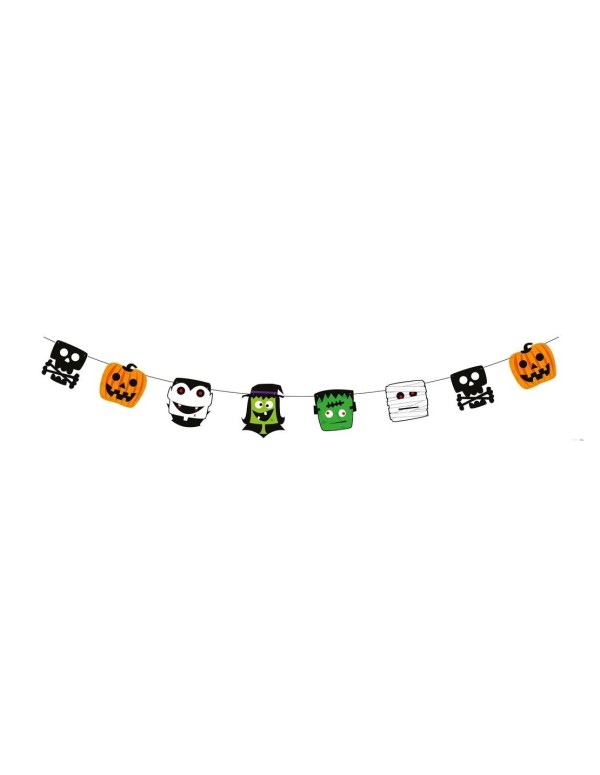Banner Di Halloween Personaggi Spaventosi 3m
