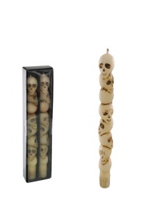 Set 2 Halloween Skull Candles