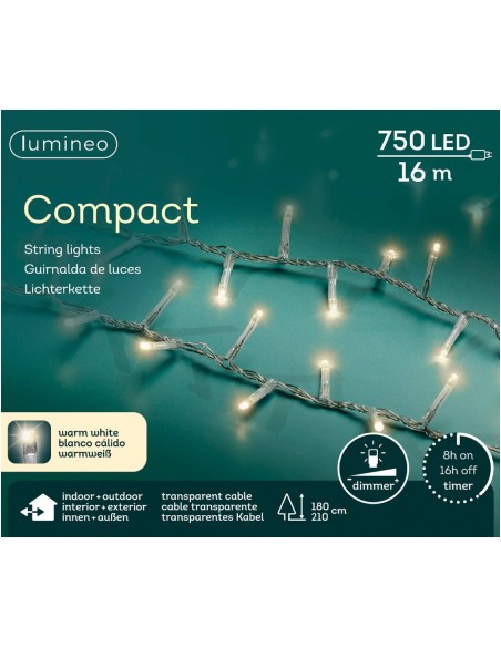 Christmas Lights Series Compact String Lights 750 LED 16m