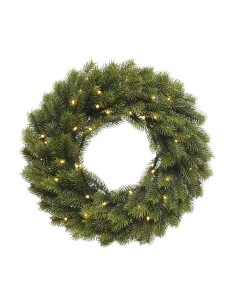 Christmas Wreath With Warm White Led Lig