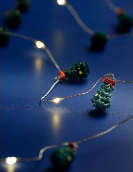 Serie Di Luci Natale Figure Natalizie 20 LED Luce Calda L190cm