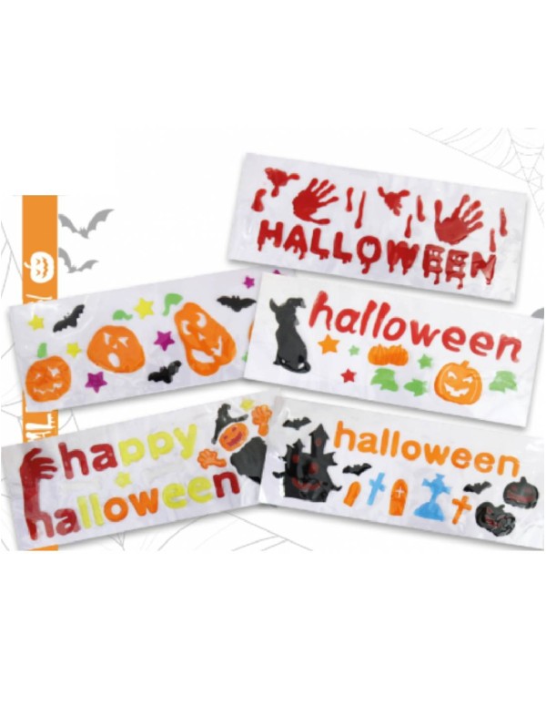 Vetrofania Di Halloween In Gel Misura L.