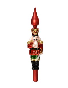 Puntale Albero Natale Schiaccianoci Con Spada 29cm