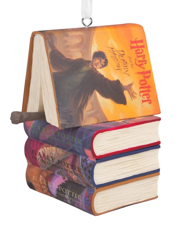 Addobbo Albero Di Natale In Resina Libri Harry Potter 10cm