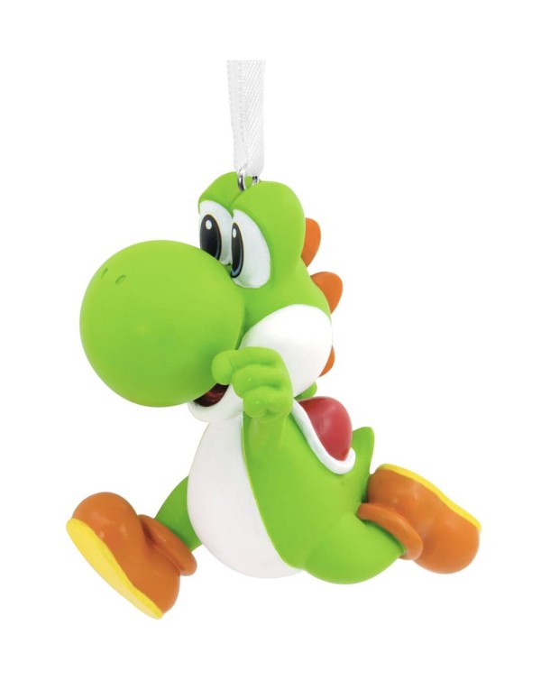Addobbo Albero Di Natale In Resina Super Mario Bros Yoshi 10cm
