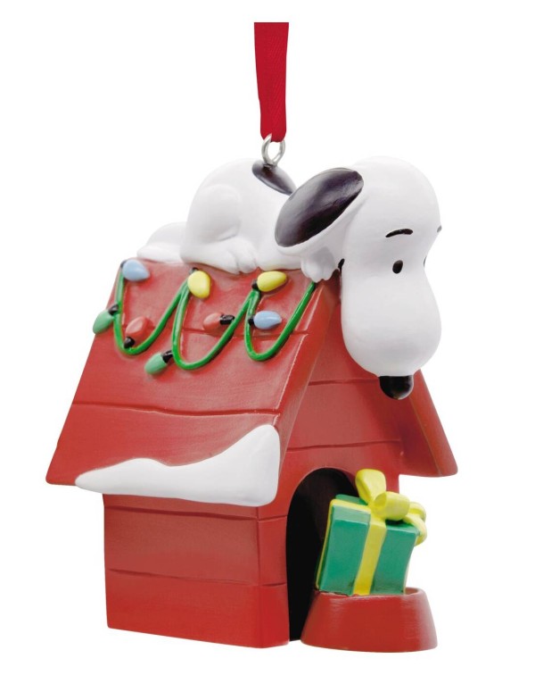 Addobbo Albero Di Natale In Resina Snoopy 10cm