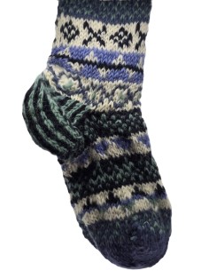 Calza Epifania In Lana Denim