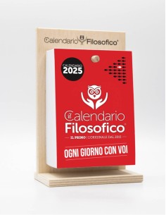 Calendario Filosofico Con Base In Legno A6 2025