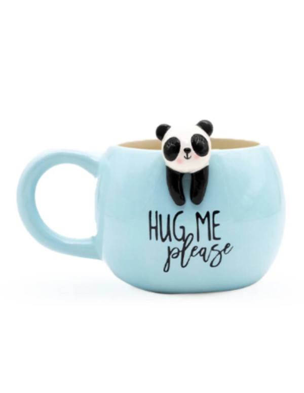 Tazza Azzurra Con Panda - Hug Me Please