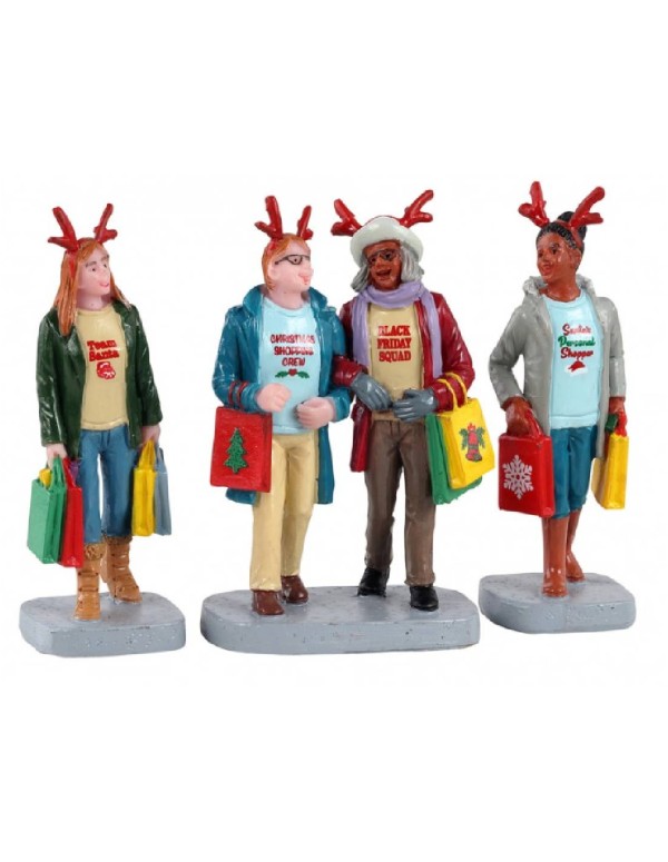 Addobbo Di Natale Personaggi Per Scenario Natalizio Sessione Di Shopping