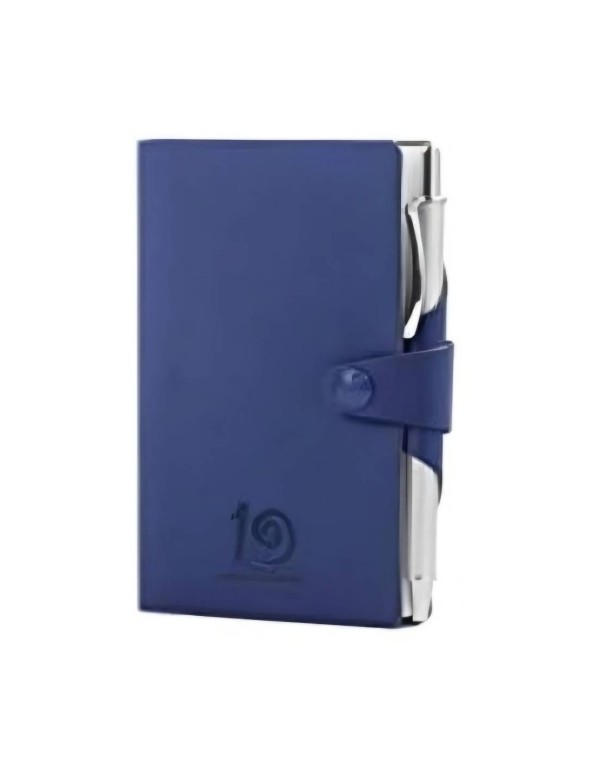 Agenda Giornaliera Intempo 2025 In Cuoio Rigenerato Blu - 7x11cm