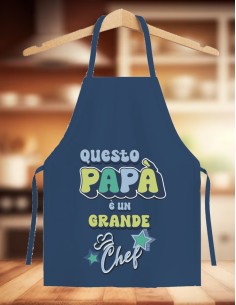 Grembiule Cucina Blu Dedica... 2