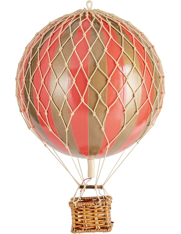 Mongolfiera Gold Red Accessorio Cameretta 30cm