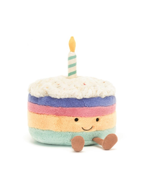 Plush Jellycat Torta Rainbow Birthday Cake 26cm