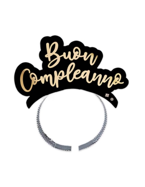 Frontino Di Carta Buon Compleanno Gold 4pz
