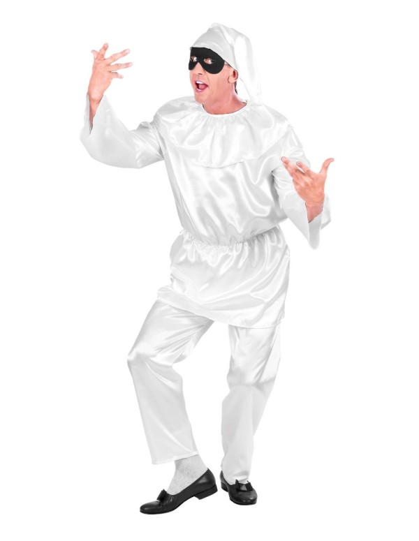 Costume Di Carnevale Adulto Vestito Pulcinella