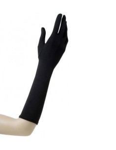 Guanti In Elastan Neri Lunghi 2