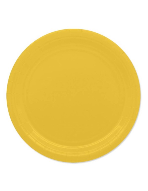 Piatti Piani Di Carta Ecolor 24cm 25pz
