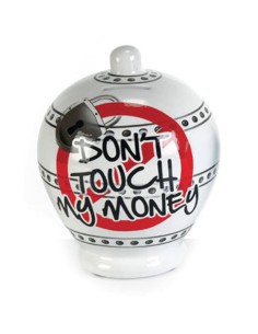 Salvadanaio In Ceramica Don't Touch My Money