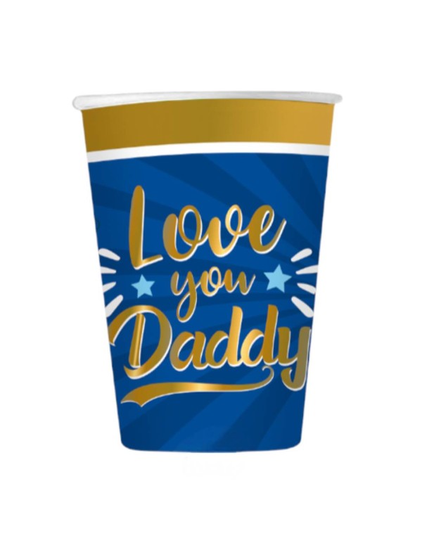 Father's Day Paper Cups 250cc 6pcs