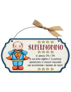 Targa Legno Festa Dei Nonni...