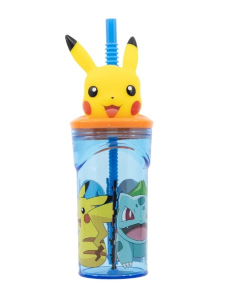 Pikachu 3D Tumbler With Straw 360ml