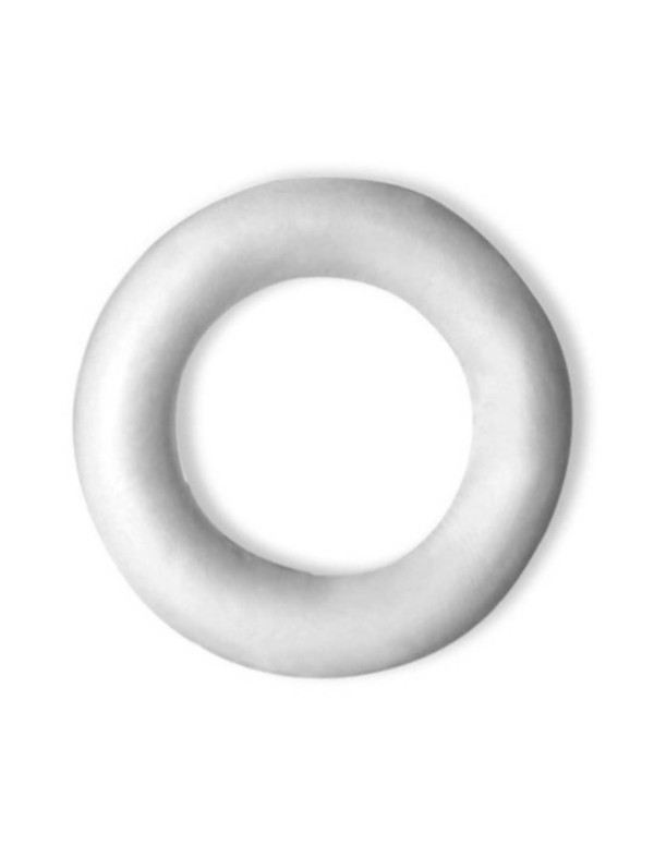 Corona Di Polistirolo Bianca 25cm