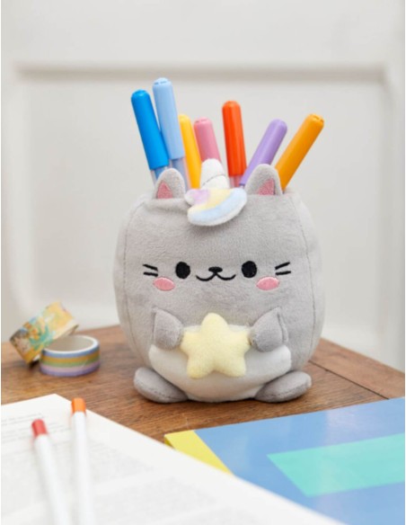 Kawaii Unicorn Cat Plushie Pen Holder