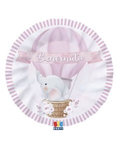 Flat Dishes Welcome Pink...