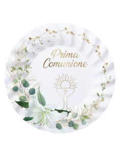 Prima Comunione Flat Plate diam 25cm 8pcs.