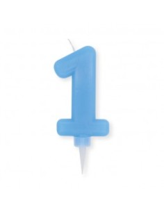 Light Blue Birthday Candle... 2